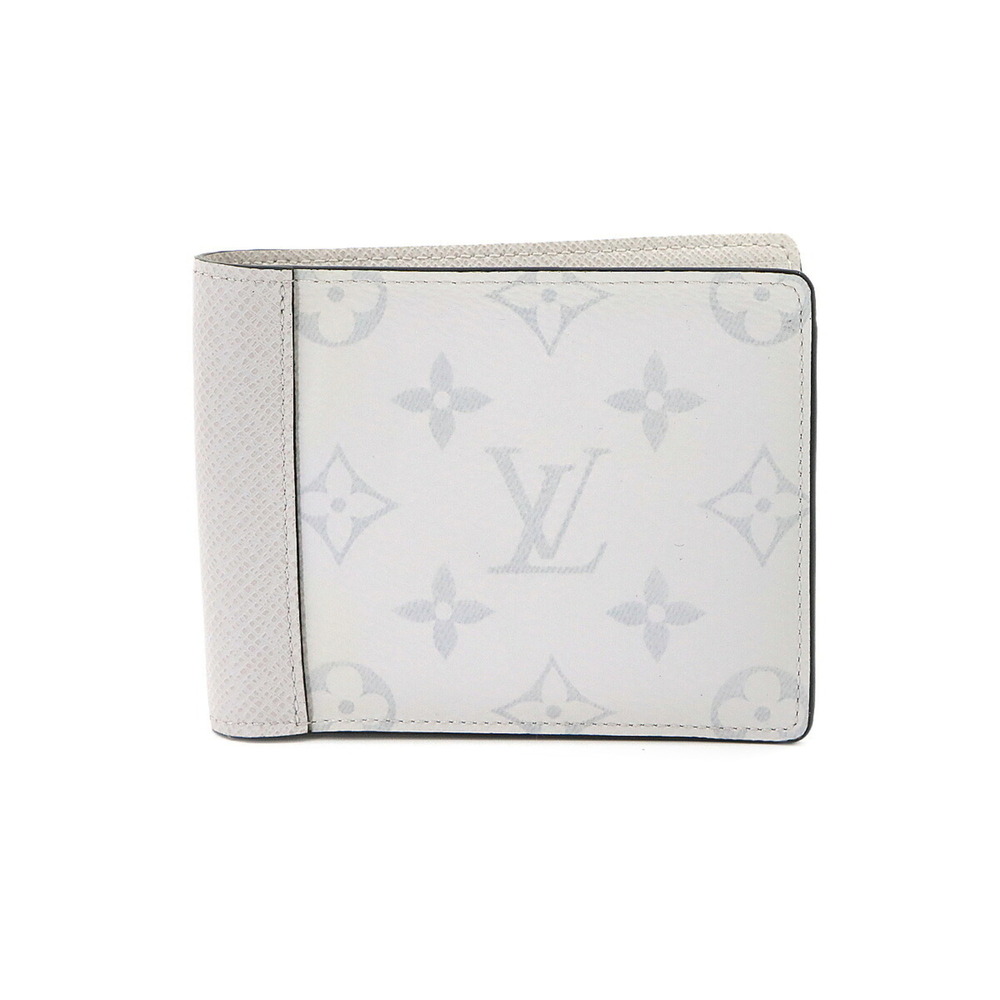 Louis Vuitton Taigarama Portefeuille Multiple Bi-fold Wallet, Blanc, M30300